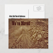 Sculpted Butterfly New Address Moving Briefkaart (Voorkant / Achterkant)