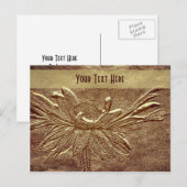 Sculpted Daisy Floral  Briefkaart (Voorkant / Achterkant)