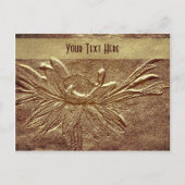 Sculpted Daisy Floral  Briefkaart (Voorkant)