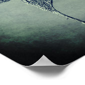 Sculpted Effect Silver Rosebud Flower Art Poster (Hoek)