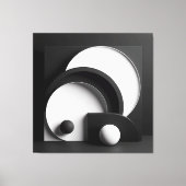 Sculpted Harmony of Shadowed Forms Canvas Afdruk (Voorkant)