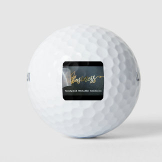 Sculpted Metallic Stickers aanpassen Golfballen