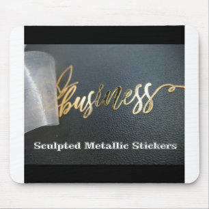 Sculpted Metallic Stickers aanpassen Muismat