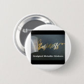 Sculpted Metallic Stickers aanpassen Ronde Button 5,7 Cm (Voorkant /achterkant)