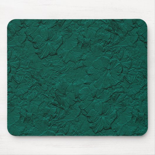 Sculpted Petunias, Jade Green Mousepad Muismat (Voorkant)