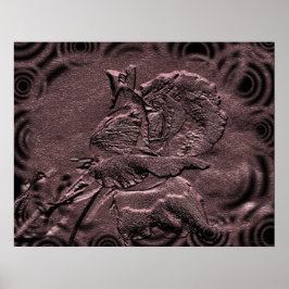 Sculpted Rosebud Floral Print