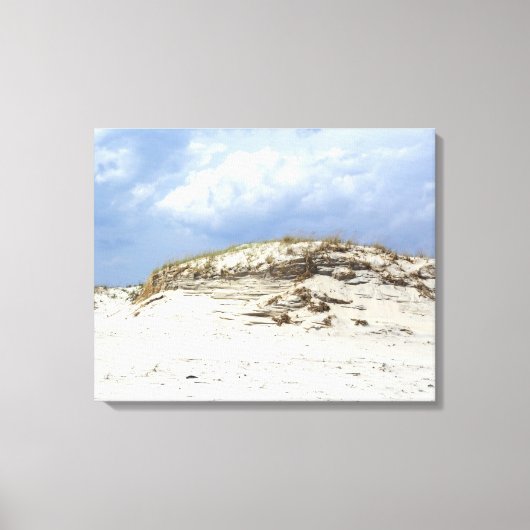 Sculpted Sand Dune - Island Beach State Park - NJ Canvas Afdruk (Voorkant)