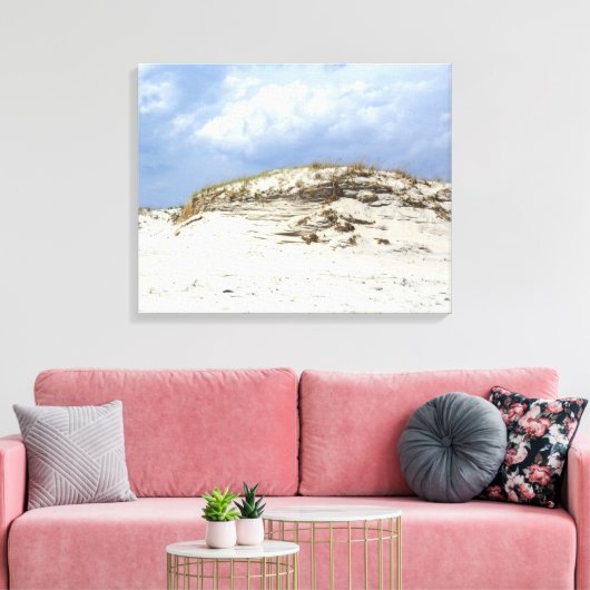 Sculpted Sand Dune - Island Beach State Park - NJ Canvas Afdruk (Insitu (Woonkamer))