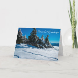 Sculpted snowdrifts feestdagen kaart