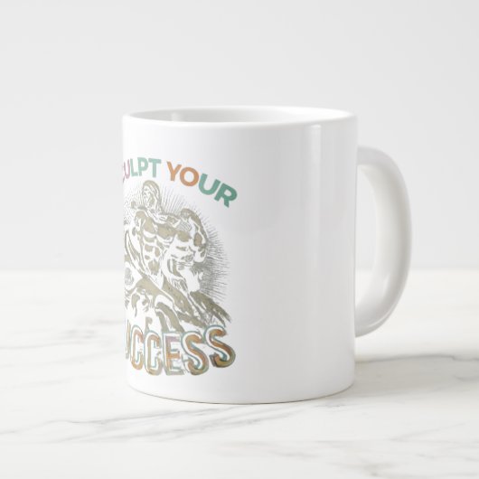 Sculpteren van uw succes grote koffiekop (Voorkant rechts)