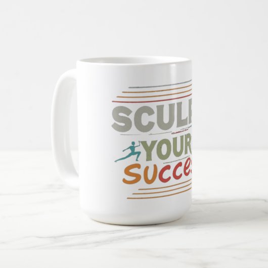Sculpteren van uw succes koffiemok (Voorkant links)