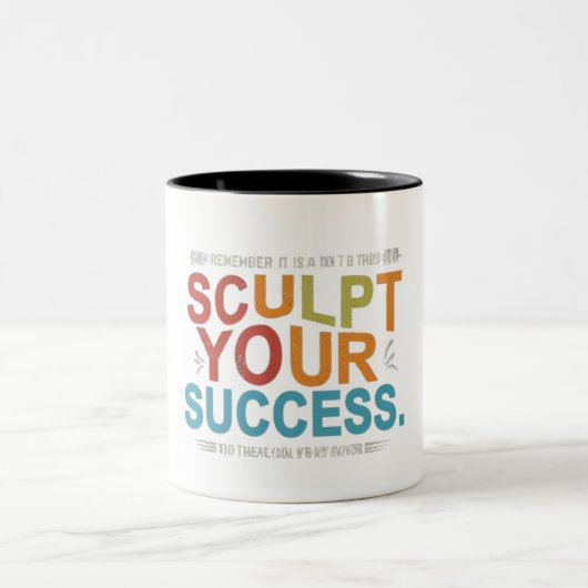 Sculpteren van uw succes tweekleurige koffiemok (Center)