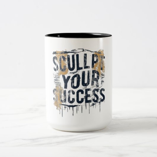 Sculpteren van uw succes tweekleurige koffiemok (Center)