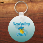 Sculpting Chick 3 Sleutelhanger (Voorkant)