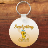 Sculpting Chick Sleutelhanger (Voorkant)
