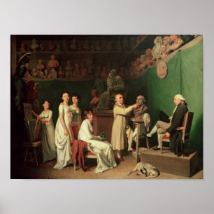 Sculpting van de Bust van Pierre Marquis de Poster