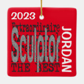 Sculptor Extraordinaire CUSTOM Keramisch Ornament (Achterkant)