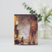 Sculptors in het briefkaart van het oude Rome (Staand voorkant)