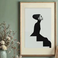 Sculpturaal silhouet: hoge Mode monochroom