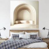 Sculptural Arch Alcove Canvas Afdruk (Insitu (Slaapkamer))