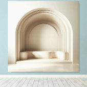 Sculptural Arch Alcove Canvas Afdruk (Insitu (Houten vloer))