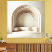 Sculptural Arch Alcove Canvas Afdruk (Insitu (Woonkamer))