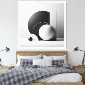 Sculptural Balance No. I Canvas Afdruk (Insitu (Slaapkamer))