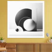 Sculptural Balance No. I Canvas Afdruk (Insitu (Woonkamer))