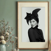 Sculpturale boog: monochrome avant-garde Mode Poster