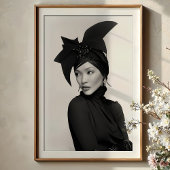 Sculpturale boog: monochrome avant-garde Mode Poster