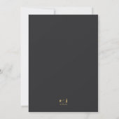 Sculpturale golven trouwmenu matzwart ID1312 (Achterkant)