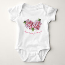 Sculpturale Rozen op een Baby Bodysuit