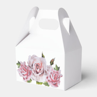 Sculpturale rozen op een geschenkdoos bedankdoosjes