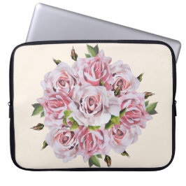 Sculpturale Rozen op een laptophoes - (I) Laptop Sleeve