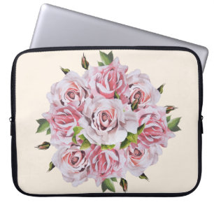 Sculpturale Rozen op een laptophoes - (I) Laptop Sleeve
