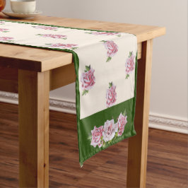 Sculpturale Rozen op een Table Runner Lange Tafelloper