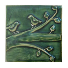  sculpturale vogels op bijkantoren tegeltje