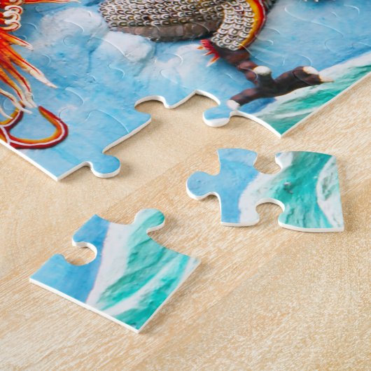 Sculpture Dragons Singapore . Legpuzzel (Zijkant)