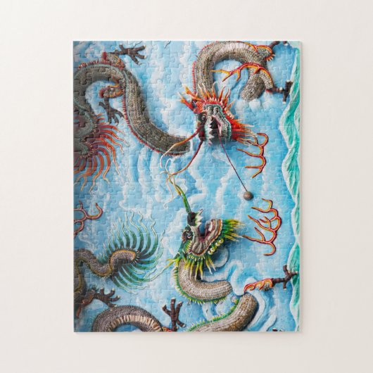 Sculpture Dragons Singapore . Legpuzzel (Verticaal)