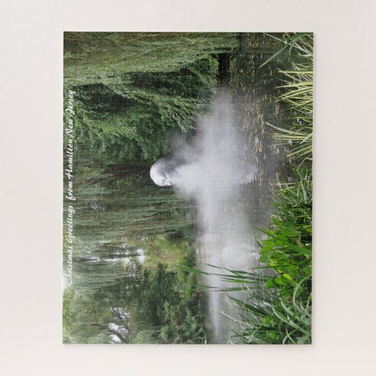 Sculpture Hamilton New Jersey kerstgroeten Legpuzzel (Verticaal)