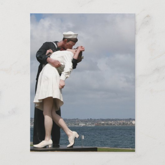 Sculpture Unconditional Surrender in San Diego Briefkaart (Voorkant)