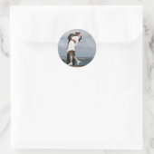 Sculpture Unconditional Surrender in San Diego Ronde Sticker (Tas)