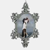 Sculpture Unconditional Surrender in San Diego Tin Sneeuwvlok Ornament (Links)