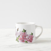 Sculpturele Rozen op een Espresso Mok (Rechts)