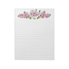 Sculpturele Rozen op een groot Notitieblok