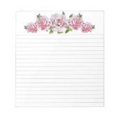 Sculpturele Rozen op een Middelgroot Notitieblok (Voorkant)