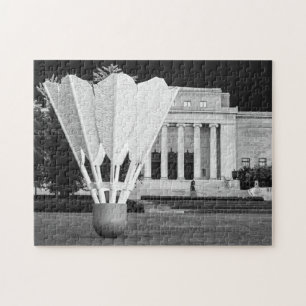 Sculptuur bij de Nelson Puzzel Legpuzzel