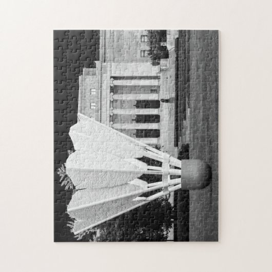 Sculptuur bij de Nelson Puzzel Legpuzzel (Verticaal)