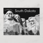 Sculptuur op Mount Rushmore South Dakota USA Briefkaart (Voorkant)