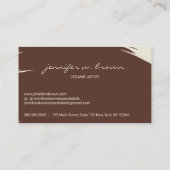 sculptuur terracotta Pottery Ceramic Artist Tool Visitekaartje (Achterkant)